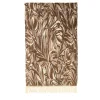 Struggimento Fringed Botanical-Patterned Blanket