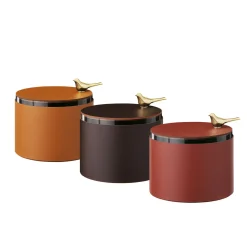 Stylish Cognac Leather Box