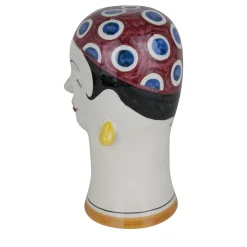 Swimmers Head With Red Spotted Cap Sculpture