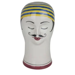 Swimmers Head With Yellow And Blue Cap Sculpture