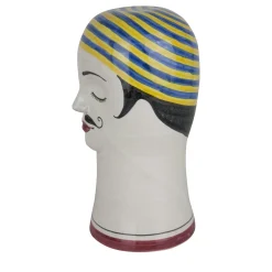 Swimmers Head With Yellow And Blue Cap Sculpture