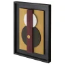Tabou Decorative Wall Sculpture with Black Frame #1