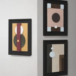 Tabou Decorative Wall Sculpture with Black Frame #1