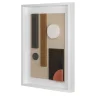 Tabou Decorative Wall Sculpture with White Frame #6