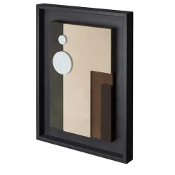Tabou Decorative Wall Sculpture with Black Frame #3