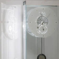 Takto Adagio 03 White Marble and Glass Clock
