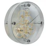 Takto presto 02 White Steel and Glass Clock