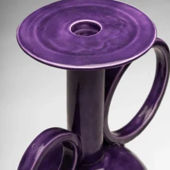Tall Algoritmo Cardinal Purple Ceramic Amphora