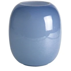 Tall Bulging Azure Vase