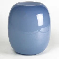 Tall Bulging Azure Vase