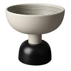 Tall White and Black Centerpiece by Ettore Sottsass