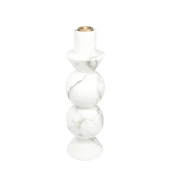 Tall White Marble Candleholder by Jacopo Simonetti