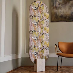 Tìam Fabric-Covered Freestanding Full-Lenght Mirror