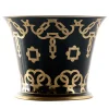 Tarsia Black and Gold Cachepot