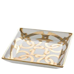Tarsia White and Gold Vide Poche