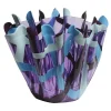 Tartan Large Purple and Blue Vase By Paola Navone