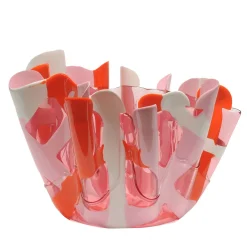 Tartan Small Pink Vase By Paola Navone