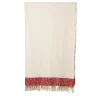 Tela Fringed Two-Toned Cotton & Mohair Blanket