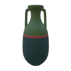 Teodosio XL Petroleum Burgundi and Military Green amphora
