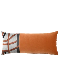 Terracotta Les Intrigues Rectangular Band Velvet Cushion