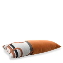 Terracotta Les Intrigues Rectangular Band Velvet Cushion