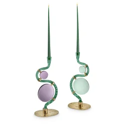 The 4 Bridges over Canal Grande Double-Face Green Candleholder