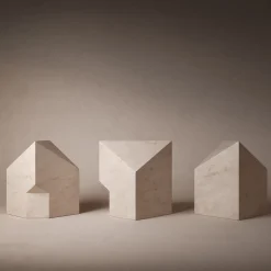 The Village-Kore Petra Travertine Sculpture by Patricia Urquiol