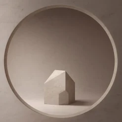 The Village-Kore Petra Travertine Sculpture by Patricia Urquiol