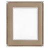 Thea Large Taupe Leather Picture Frame #2