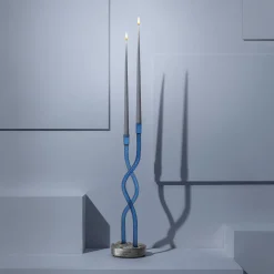 Thew Blue Hug Of Artisans Candle Holders