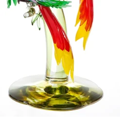 Three Murano Glass Parrots