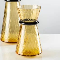 Tiara Small Amber Vase by Francesco Lucchese