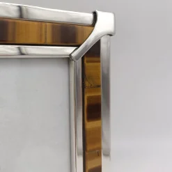 Tiger Eye Brown & Silver Photo Frame