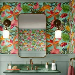 Tiki Decor Hawaiian Wallpaper