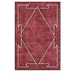 Timpano Red Rug by 13.1 Studio