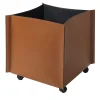 Tirolo Leather Basket on Wheels