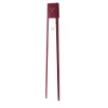 TIUKU Ruby Red Tall Steel Pendulum Clock