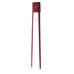 TIUKU Ruby Red Tall Steel Pendulum Clock
