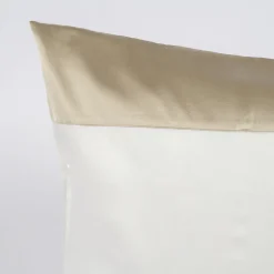 Tivoli Cotton Beige Satin Sheet Set and Two Pillowcases