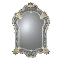 Tonin Wall Mirror with gold leaf