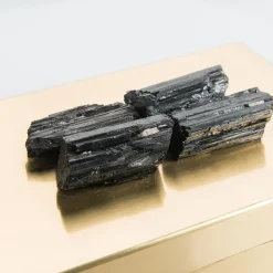 Tormaline Stones Brass Box