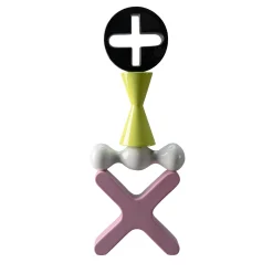 Totem Black Green White and Pink Decorative Sculpture by Karim Rashid