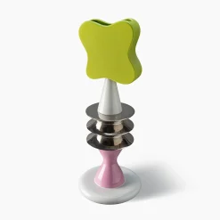 Totem Green White and Pink Decorative Sculpture by Karim Rashid
