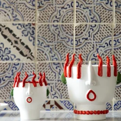 Totuccio Street Vendor of Peppers Head Vase