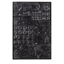 Tracce Black Marquinia Marble Decorative Panel