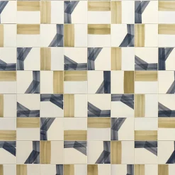 Tracce Set of 45 Green & Blue Tiles by Margherita Rui