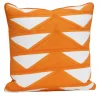 Triangoli Orange Cushion