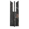 Trinity S Black and Gold Marble Candlestick