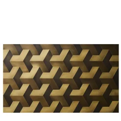 Trio 3D Orbitale Set of 20 Burnished-Brass Tiles