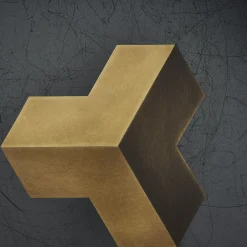 Trio 3D Orbitale Set of 20 Burnished-Brass Tiles